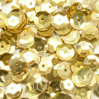 Round Cup Sequins - 8mm - Gold