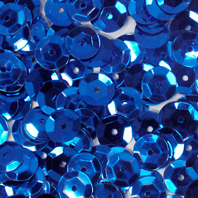 Round Cup Sequins - 8mm - Royal Blue