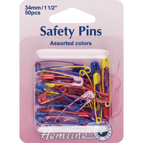 Safety Pins - Assorted Colours