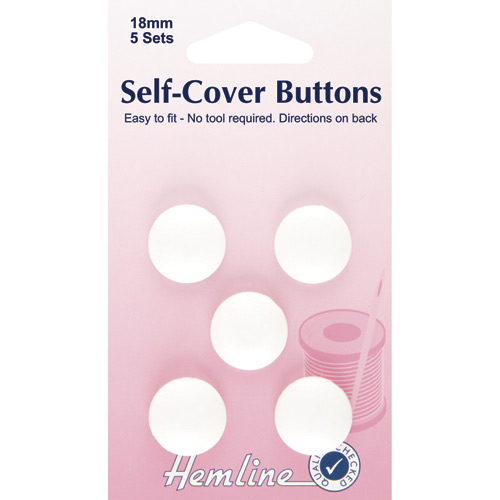 Self-Cover Buttons - 18mm