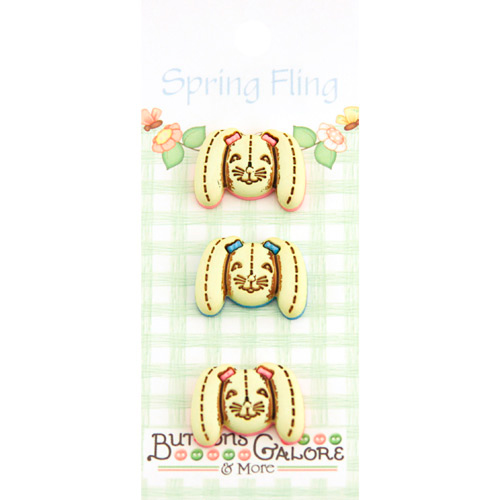 Spring Fling Buttons - Bunny Rabbits