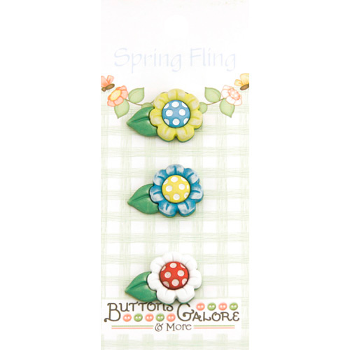 Spring Fling Buttons - Daisies   Was Â£2.30