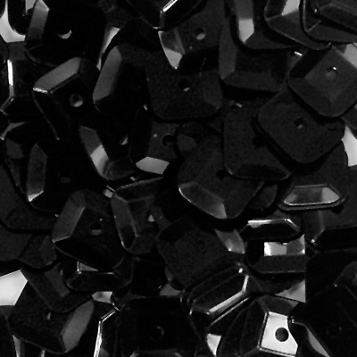 Square Cup Sequins - 7mm - Black