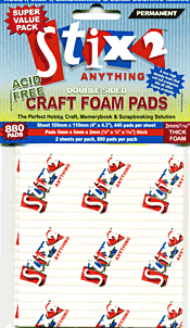 Stix2 Craft Foam Pads - 2mm Thick
