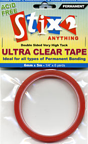 Stix2 Ultra Clear Tape - 6mm x 5m