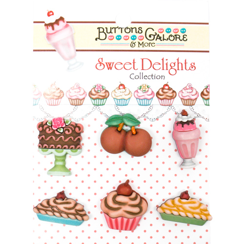 Sweet Delights Buttons - A Cherry On Top
