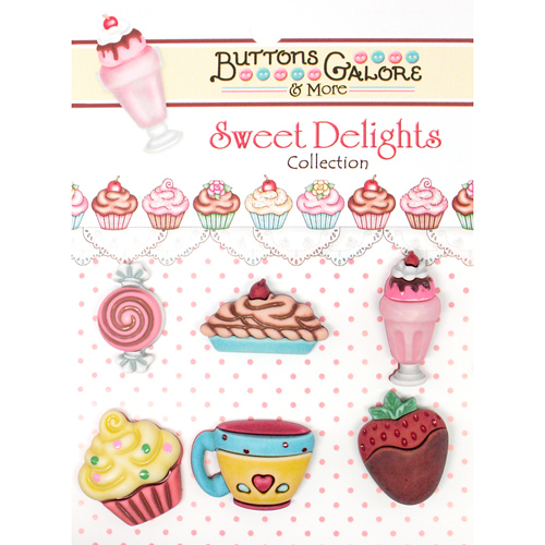 Sweet Delights Buttons - Happy Endings