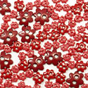 Trimits Mini Craft Buttons - Flowers - Red