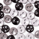 Trimits Mini Craft Buttons - Round - Black