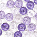 Trimits Mini Craft Buttons - Round - Clear Lilac