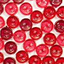Trimits Mini Craft Buttons - Round - Clear Red