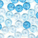 Trimits Mini Craft Buttons - Round - Clear Turquoise