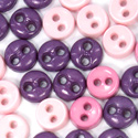 Trimits Mini Craft Buttons - Round - Lilac