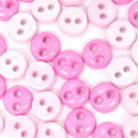 Trimits Mini Craft Buttons - Round - Pink