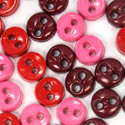 Trimits Mini Craft Buttons - Round - Red