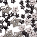 Trimits Mini Craft Buttons - Stars - Black