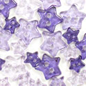 Trimits Mini Craft Buttons - Stars - Clear Lilac