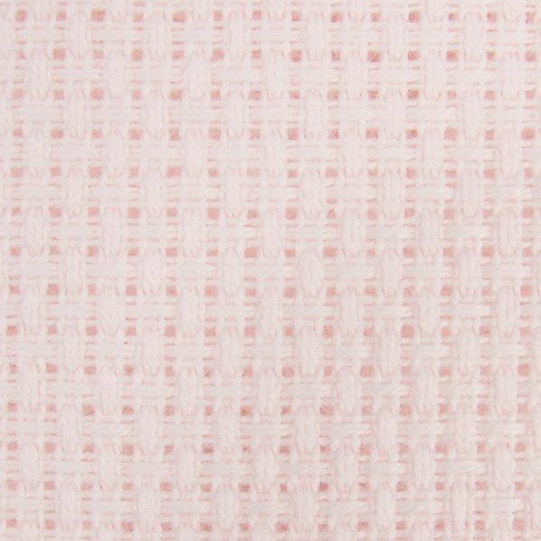 Zweigart Aida Fabric  - 14 Count - Baby Pink